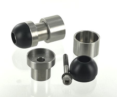 Triumph Weighted Bar End Mirror Mounts with Buttons